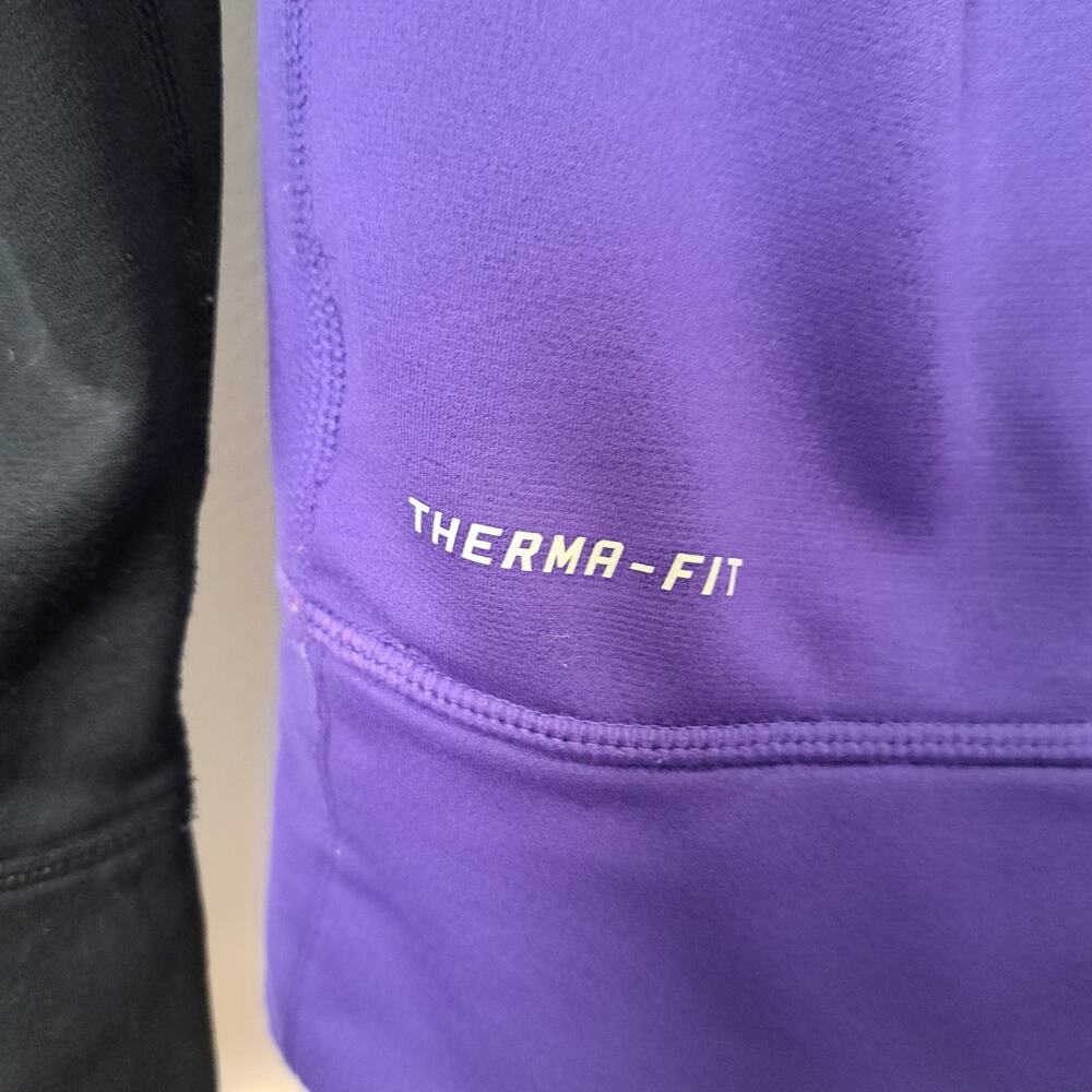 Nike Therma FIt Purple and Black Women's Small Activeware Athletic Hoodie - Picture 4 of 8